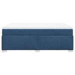 vidaXL Sommier à lattes de lit avec matelas Bleu 140x200 cm Tissu