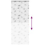 vidaXL Store enrouleur de douche avec cassette largeur du tissu 86 cm