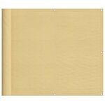 vidaXL Écran de balcon sable 90x300 cm 100  polyester oxford