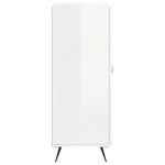 vidaXL Buffet Blanc brillant 69 5x34x90 cm Bois d'ingénierie