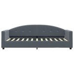 vidaXL Lit de jour avec matelas gris foncé 80x200 cm velours