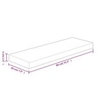 vidaXL Panneau d'étagère 80x20x4 cm Bois de chêne massif non traité