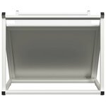 vidaXL Portant de bois chauffage blanc 70x43x34 5 cm