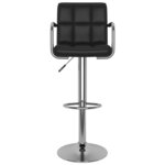 vidaXL Tabourets de bar lot de 2 noir similicuir