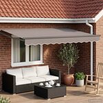 vidaXL Cadre de store rétractable électrique Anthracite 3 5 x 2 m