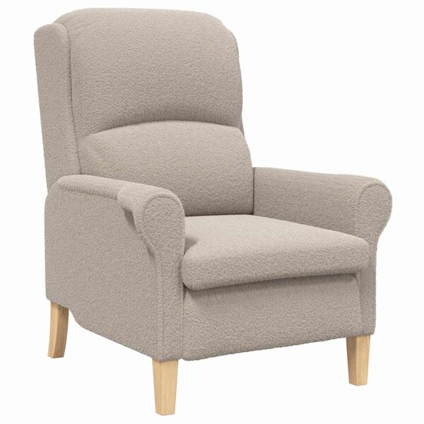 vidaXL fauteuil Gris clair 76 x 94 x 102 cm tissu