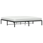 vidaXL Cadre de lit métal sans matelas noir 193x203 cm