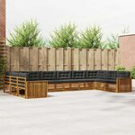 vidaXL Ensembles de canapés 7 pc Naturel et Anthracite