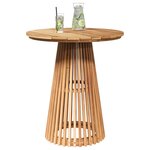 vidaXL Table d'appoint Marron 70 x 70 x 75 cm Bois de teck massif