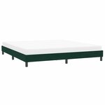vidaXL Cadre de lit sans matelas vert foncé 200x210 cm velours