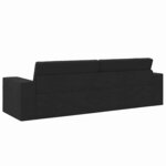 vidaXL Canapé-lit Noir 245 x 78 x 77 cm tissu