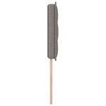 vidaXL Tête de lit LED avec bandes LED Taupe 90 cm tissu