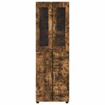 vidaXL Haut Armoire avec étagère FLORIN Chêne fumé 60 x 35 x 182 cm