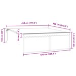 vidaXL Auvent Rétractable Anthracite 450 × 350 cm