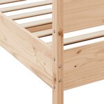 vidaXL Cadre de lit sans matelas 200x200 cm bois massif de pin