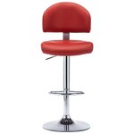 vidaXL Tabourets de bar lot de 2 rouge bordeaux similicuir