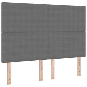 vidaXL Tête de lit avec tête de lit Gris clair 144 cm Cuir synthétique