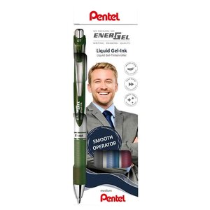 Stylo roller à encre gel energel xmrt  set de 4 pentel
