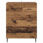 vidaXL Buffet Bois Ancien 69 5 x 34 x 90 cm Bois d'ingénierie et fer