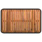 vidaXL Ensemble de salle à manger pour jardin 3 Pièces Noir et gris
