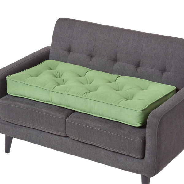 Coussin rehausseur pour canapé en coton  Vert foncé - HOMESCAPES