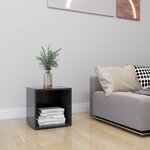 vidaXL Meuble TV gris 37x35x37 cm bois d’ingénierie