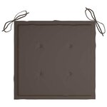 vidaXL Chaises de jardin avec coussins lot de 2 Acacia solide et acier