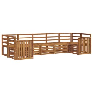 vidaXL Ensemble de canapés d'extérieur 7 pc Naturel