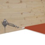 vidaXL Auvent vertical Terre cuite 140x800 cm Tissu oxford