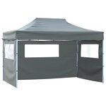 vidaXL Tente de fête 291 x 431 x 315 cm Anthracite Tissu Oxford