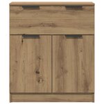 vidaXL Buffet chêne artisanal 60x30x70 cm bois d'ingénierie