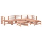 vidaXL Salon de jardin 7 Pièces avec coussins bois massif douglas
