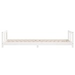 vidaXL Cadre de lit pour enfants blanc 90x200 cm bois de pin massif