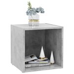 vidaXL Meubles TV 2 Pièces gris béton 37x35x37 cm bois d’ingénierie