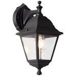 Applique extérieure descendante noire E27 1 x 60W