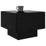 vidaXL Table basse Chêne noir 40 x 40 x 30 cm Bois d'ingénierie