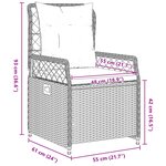 vidaXL Set de Dîner de Jardin 5 Pièces Rattan Poly Marron