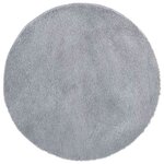vidaXL Tapis Shaggy à poils longs NAVARRA gris clair 240x240 cm
