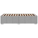 vidaXL Cadre de lit sans matelas gris clair 90x190 cm tissu