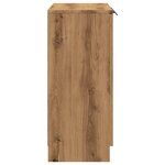 vidaXL Buffet chêne artisanal 90 5x30x70 cm bois d'ingénierie