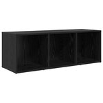 vidaXL Meuble TV Chêne noir Bois d'ingénierie