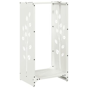 vidaXL Portant de bois chauffage blanc 40x30x80 cm