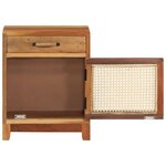 vidaXL Table de chevet 40x30x50 cm Bois de récupération massif