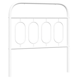vidaXL Tête de lit métal blanc 80 cm