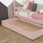 Tiroir de lit 80 x 180 BUDDY - rose pastel