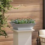 vidaXL Set de 5 Jardinières Bol de Jardin 50x50x15 cm en Acier Galvanisé