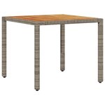 vidaXL Ensemble de jardin de 3 pièces avec coussins en rotin poly gris.