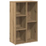 vidaXL Bibliothèque chêne artisanal 50x25x80 cm bois d'ingénierie