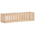 vidaXL Lit surélevé de jardin design de clôture 200x50x50cm pin massif