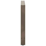 vidaXL Pieds de table à manger en acier naturel 2 pièces 90 x (72-73) cm Acier